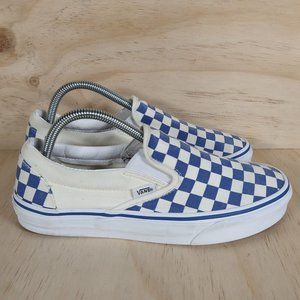 Vans Checkered Blue Low Women´s Size 9.0